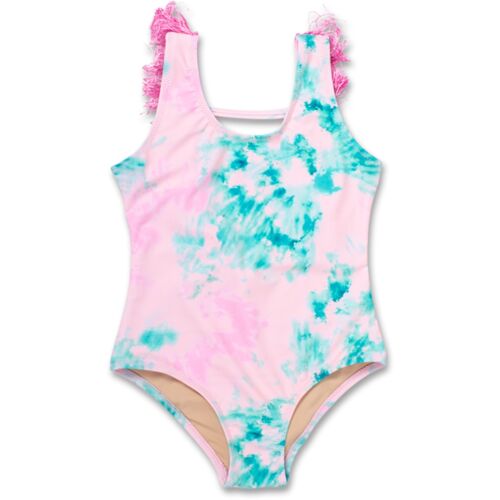 Fringe Back Swimsuit - Preppy Tie Dye