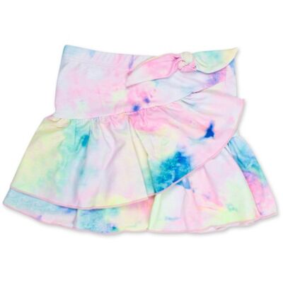 Ruffle Skirt-NeonTieDye