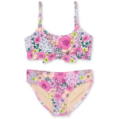 Bikini Lazo Delantero - Mod Floral Pink
