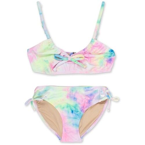 Cinched Bikini - Neon Tie Dye