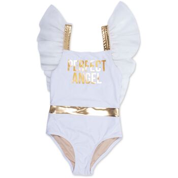 Une pièce tulle manches filles plage ange 4