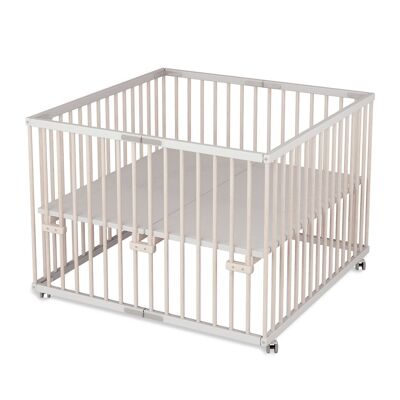 Sower playpen foldable 100x100 white/nature