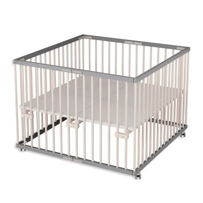 Box seminatore pieghevole 100x100 grigio/natura