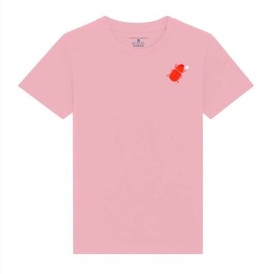 Tiny Beetle, Camiseta, Manga corta, Cotton Pink, niños, unisex