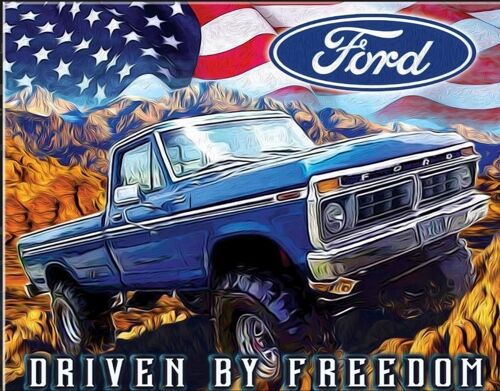 FORD Freedom Truck - US Blechschild in der Größe 31 x 40 cm