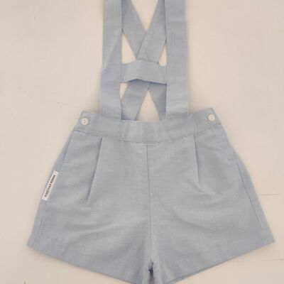 Oxford Blue brace-strap Shorts