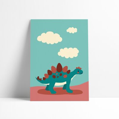 Poster 30x40 - Der Stegosaurus