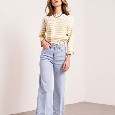 Jeans Windy Cropped Wide BLEU CLAIR