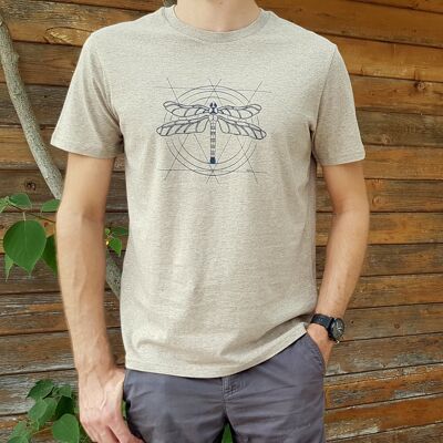 T-shirt coton BIO Libellule - Sand