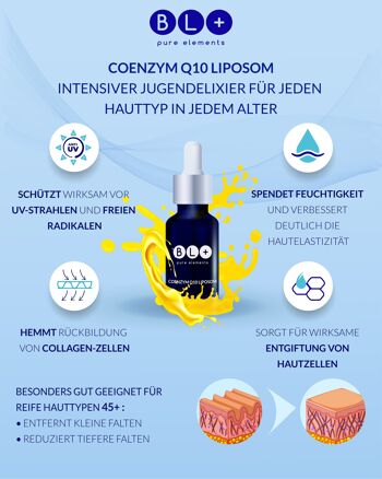 COENZYM Q10 LIPOSOME - Soin UV de la peau, acné et anti-âge, 1 pièce de 10g 9