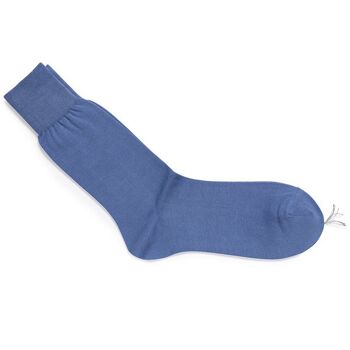 Lichtblauwe katoenen sokken | Carlo Lanza 2