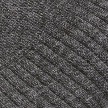 Sokken à côtes de laine grise | Carlo Lanza 3