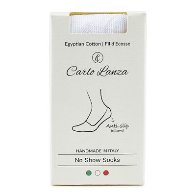 Witte no show sokken | Carlos Lanza