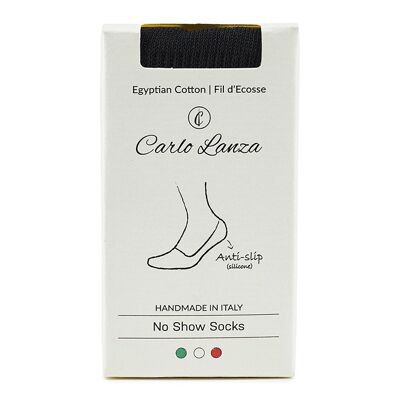 Zwarte no show sokken | Carlos Lanza
