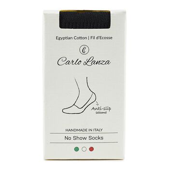 Zwarte no show sokken | Carlo Lanza 1