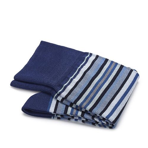 Blauwe streep sokken | Carlo Lanza