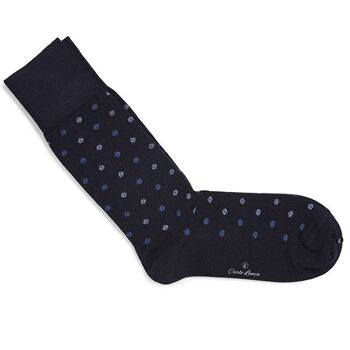 Donkerblauwe sokken fiore | Carlo Lanza 2