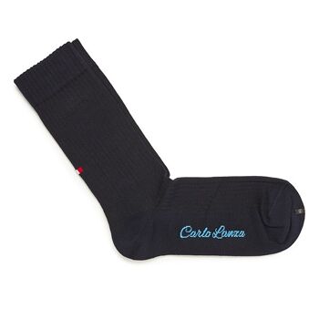 Donkerblauwe casual sokken | Carlo Lanza 2