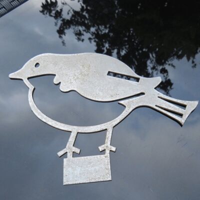 Rusty Mild Steel Metal Robin Bird