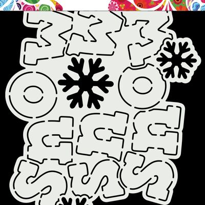 Tarjeta DDBD Arte Nieve Nieve Nieve