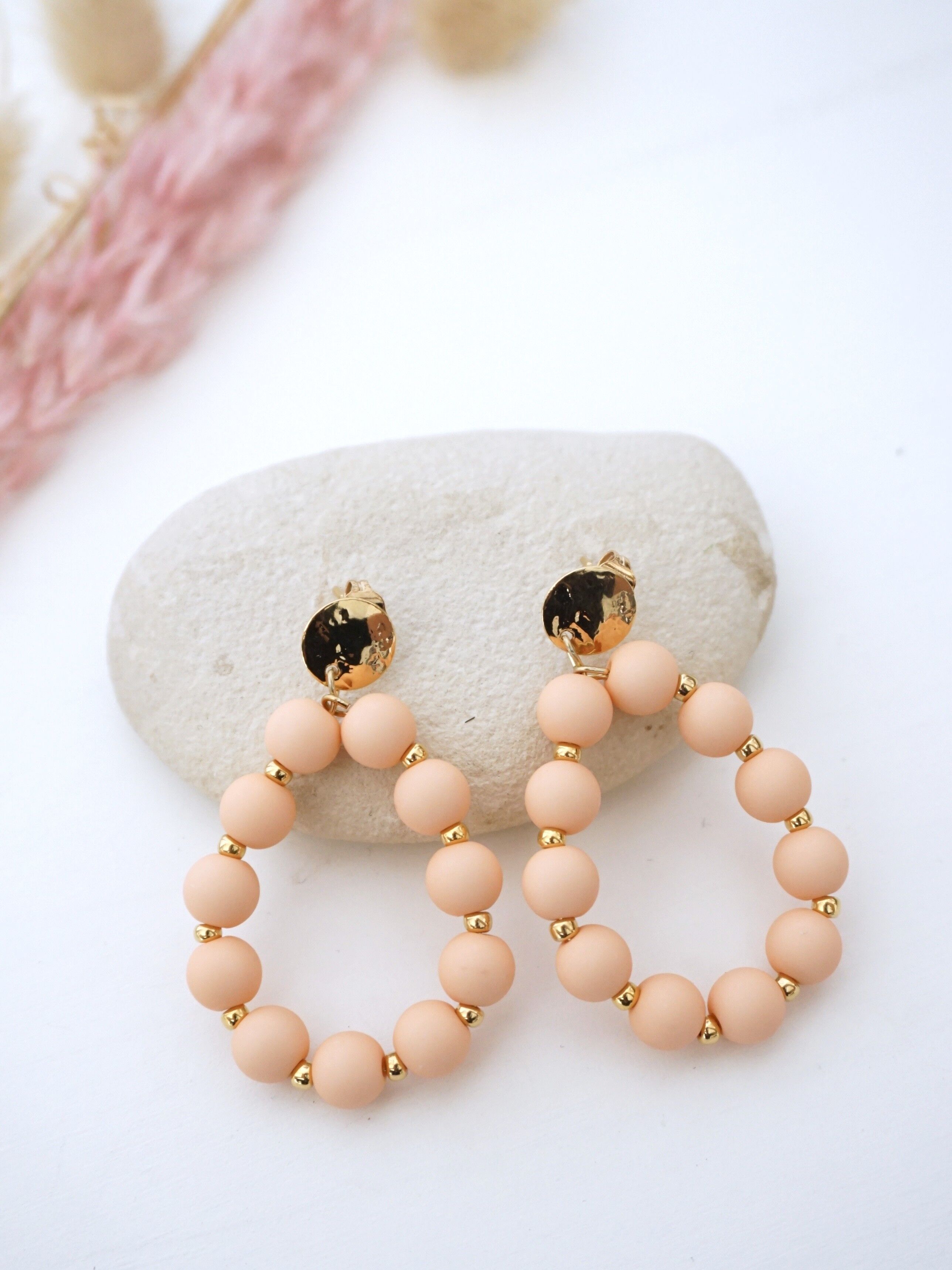 REGENBOGEN-Ohrringe - Pfirsich