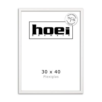 HOEI 115 White 30X40 cm - Polystyrene Glass