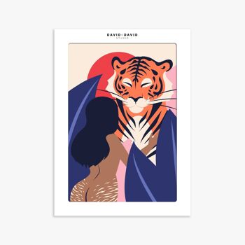 Affiche 30x40-Nu au tigre 2