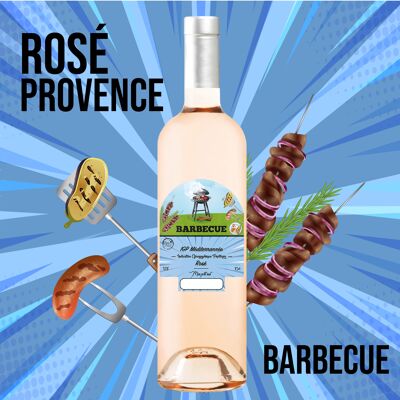 "Special summer barbecue" - IGP Mediterranean ROSE 75cl