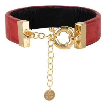 Bracelet portable | Rouge | Or 1