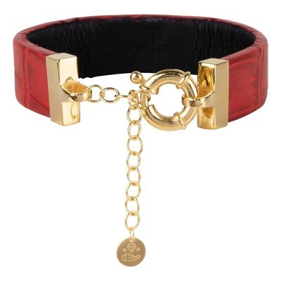 Bracelet portable | Rouge | Or