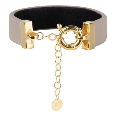 Tragbares Armband | beige | Gold