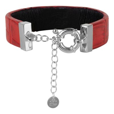 Bracciale indossabile | rosso | D'argento