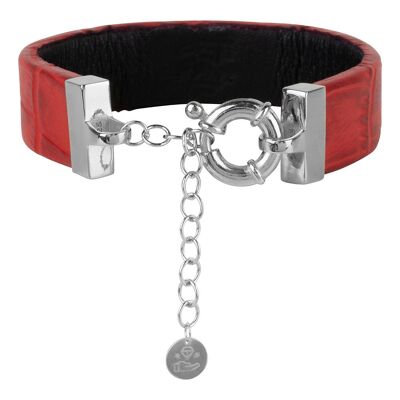Wearable Bracelet | Red | Silver