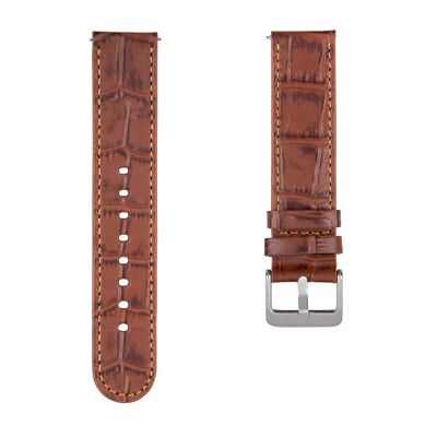 Cinturino per orologio indossabile | marrone | 20 mm