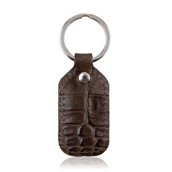 Porte-clés portable | Apprendre | crocodile marron