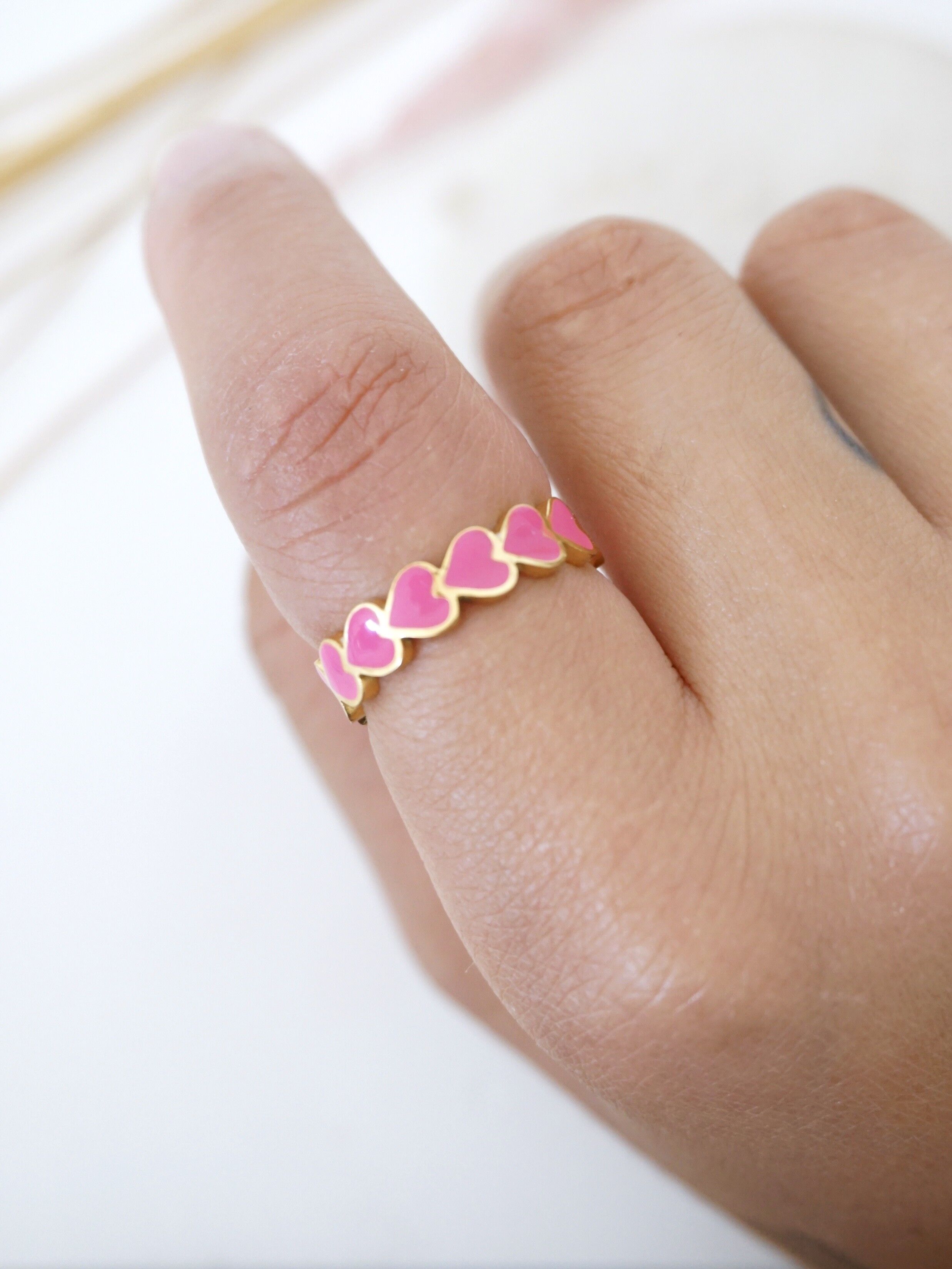HERZ-Ring - Rosa