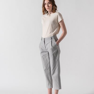 Pantalón culotte gris vaquero Madeleine