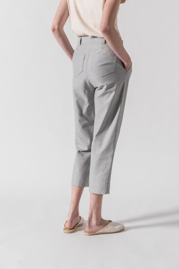 Jupe-culotte grise denim Madeleine 3