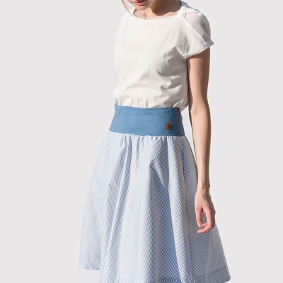 Skirt Lilli Blue White Striped