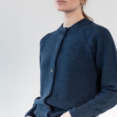 Gilet en maille Eleonora Indigo