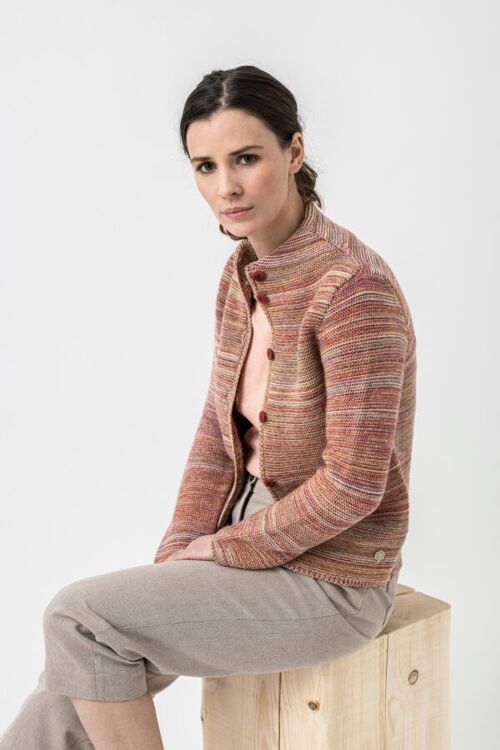 Strickjacke Elly Melon Mouliné