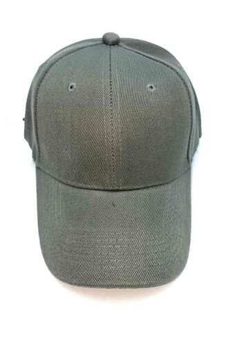 Casquette uni gris