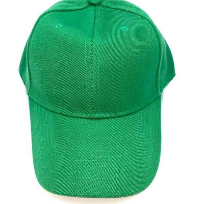 Plain green cap