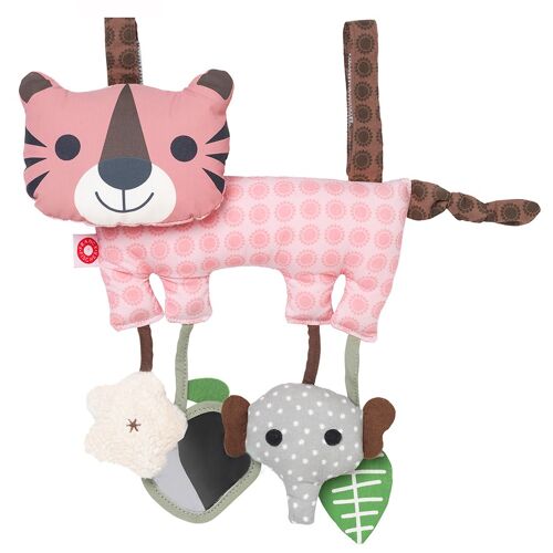 Hasse pink Tiger organic activity toy