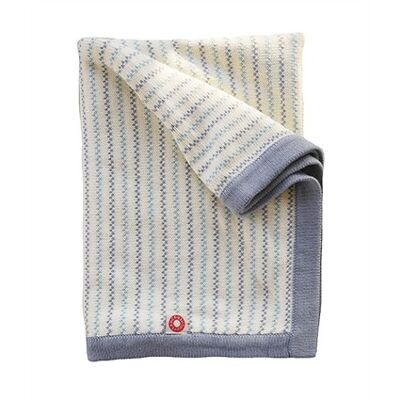 Pippi grey organic knit blanket 70×100