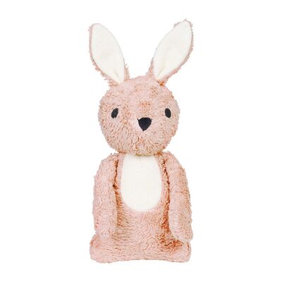 Peluche lapin bio Carla rose