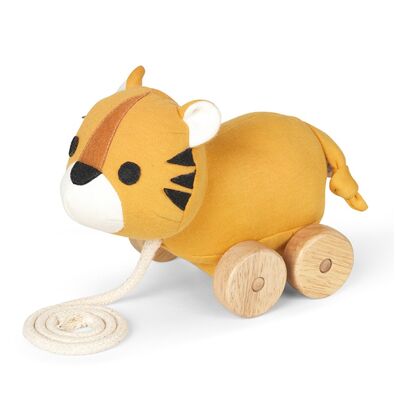 Tom tiger organic pull toy