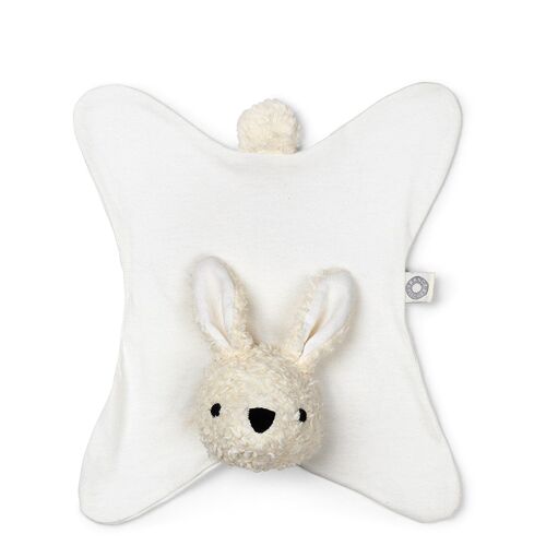 Anika off-white rabbit organic cuddle cloth