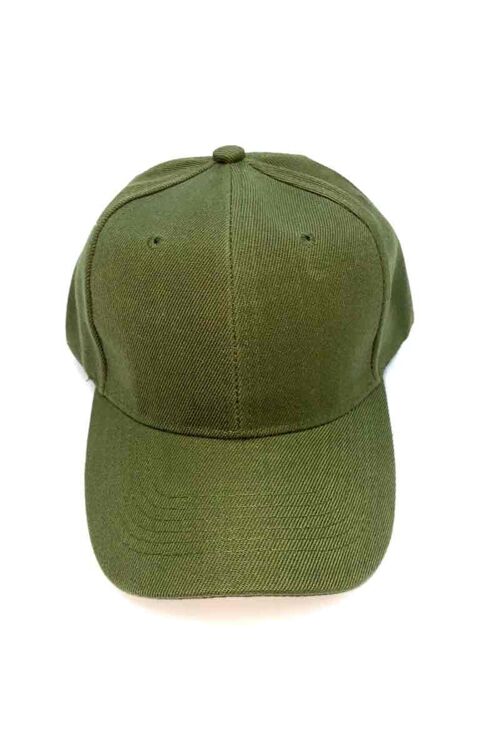 casquette uni kaki