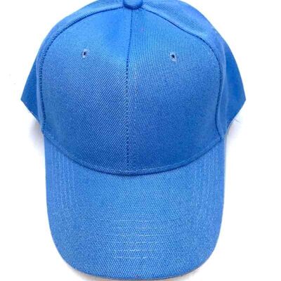 Plain sky blue cap